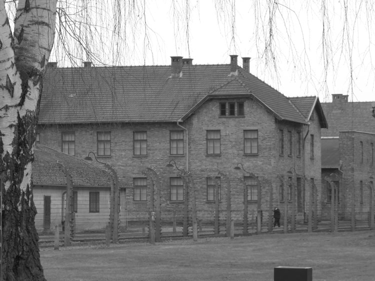 One of the blocks in Auschwitz