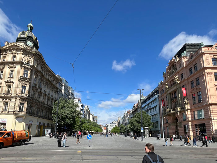 A wide view on Wencelas Square