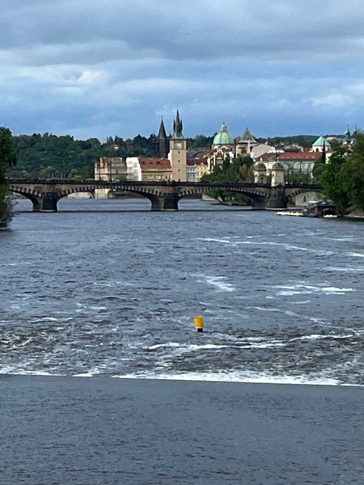 A view of the Vlatava River